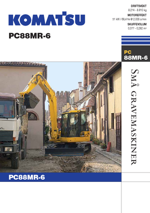 Crawler Excavators Komatsu PC88MR-6