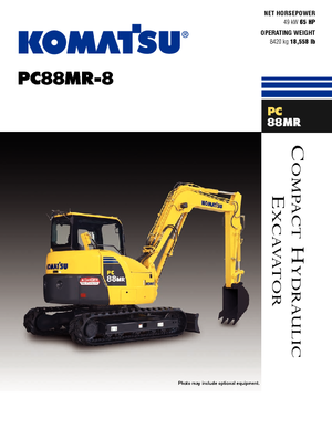 Paletli ekskavatörler Komatsu PC88MR-8