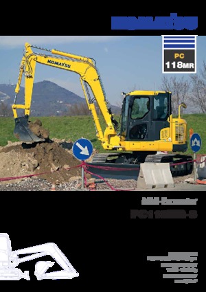 Paletli ekskavatörler Komatsu PC118MR-8