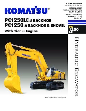 Paletli ekskavatörler Komatsu PC1250-8