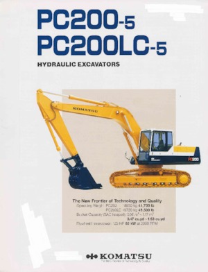 Paletli ekskavatörler Komatsu PC200-5