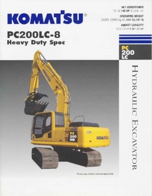 Paletli ekskavatörler Komatsu PC200LC-8