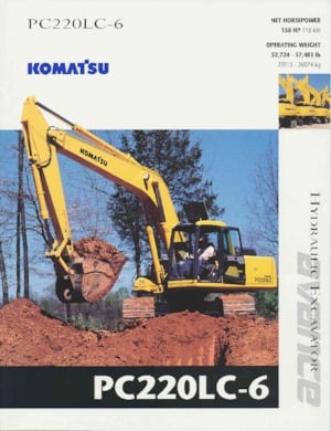 Paletli ekskavatörler Komatsu PC220LC-6