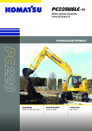 Paletli ekskavatörler Komatsu PC228USLC-11E0