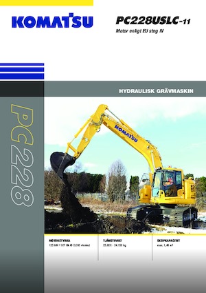 Paletli ekskavatörler Komatsu PC228USLC-11E0
