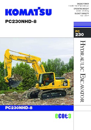 Paletli ekskavatörler Komatsu PC230NHD-8
