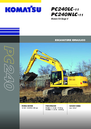 Paletli ekskavatörler Komatsu PC240LC-11E0