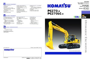 Paletli ekskavatörler Komatsu PC270LC-8
