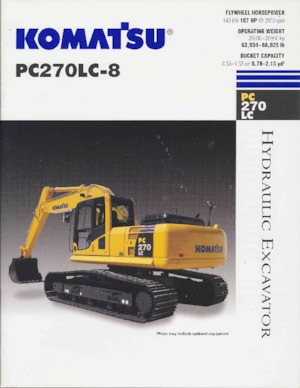 Paletli ekskavatörler Komatsu PC270LC-8