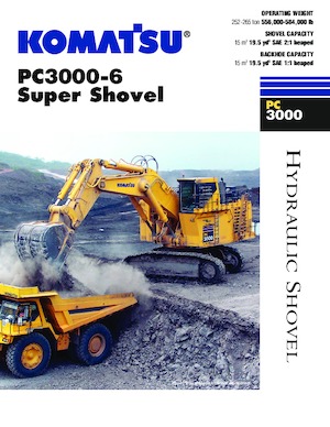Paletli ekskavatörler Komatsu PC3000-6