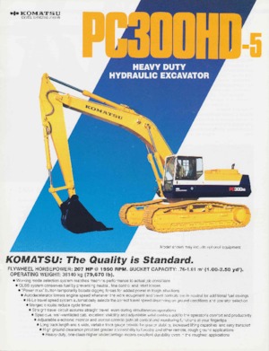 Crawler Excavators Komatsu PC300HD-5