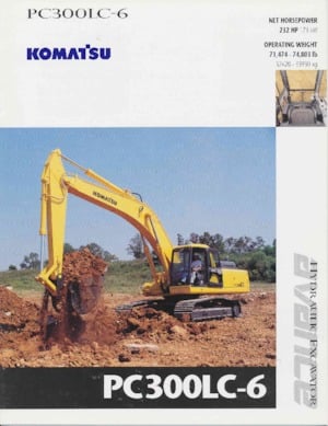 Crawler Excavators Komatsu PC300LC-6