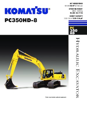 Paletli ekskavatörler Komatsu PC350HD-8