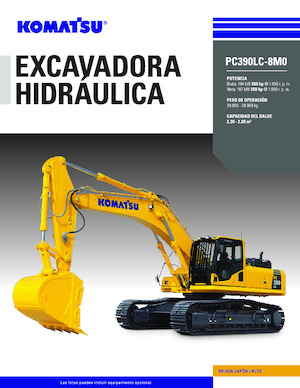 Paletli ekskavatörler Komatsu PC390LC-8M0