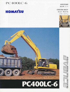 Paletli ekskavatörler Komatsu PC400LC-6