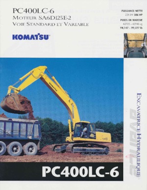 Paletli ekskavatörler Komatsu PC400LC-6