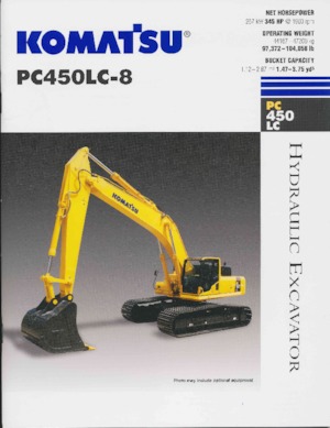 Paletli ekskavatörler Komatsu PC450LC-8