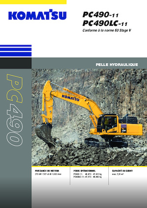 Crawler Excavators Komatsu PC490LC-11E0
