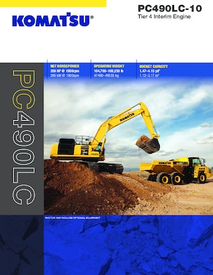 Crawler Excavators Komatsu PC490LC-10