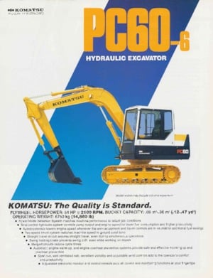 Crawler Excavators Komatsu PC60-6