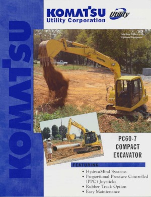 Paletli ekskavatörler Komatsu PC60-7