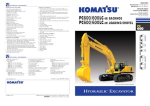 Paletli ekskavatörler Komatsu PC600-8R