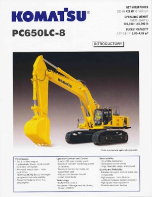 Paletli ekskavatörler Komatsu PC650LC-8