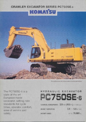 Crawler Excavators Komatsu PC750SE-6