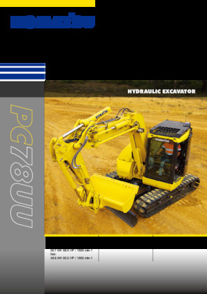 Paletli ekskavatörler Komatsu PC78UU-10