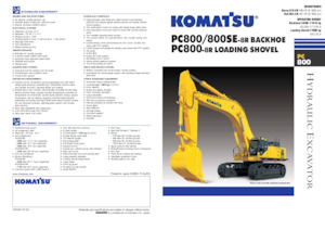 Crawler Excavators Komatsu PC800-8R