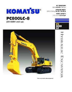Crawler Excavators Komatsu PC800LC-8/PC800-8