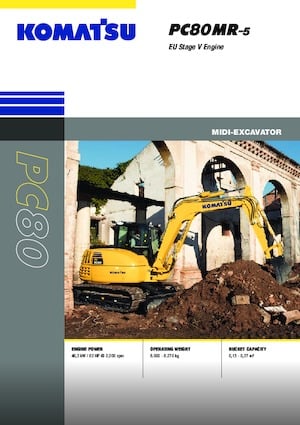 Crawler Excavators Komatsu PC80MR-5E0