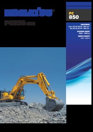 Paletli ekskavatörler Komatsu PC850-8R1