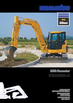 Paletli ekskavatörler Komatsu PC88MR-8