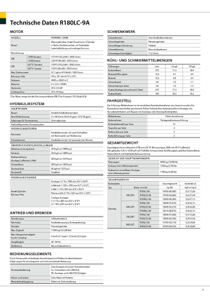 Paletli ekskavatörler Hyundai R 180 LC-9 A