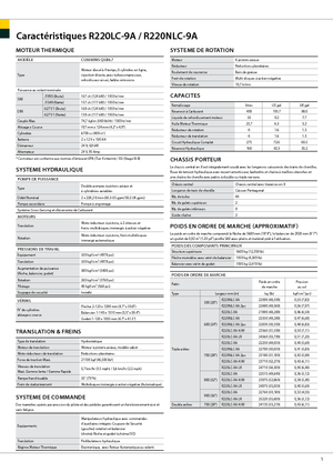 Paletli ekskavatörler Hyundai R 220 LC-9 A