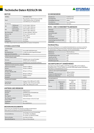 Crawler Excavators Hyundai R 235 LCR-9 A