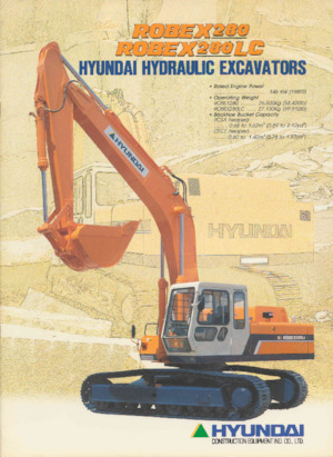 Paletli ekskavatörler Hyundai R 280