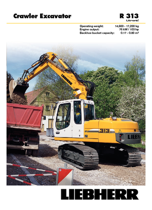Crawler Excavators Liebherr R 313 Litronic