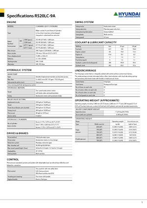 Paletli ekskavatörler Hyundai R 520 LC-9 A