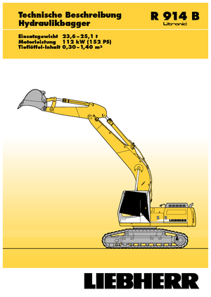 Paletli ekskavatörler Liebherr R 914 B Litronic HDSL