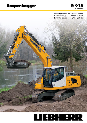 Paletli ekskavatörler Liebherr R 918