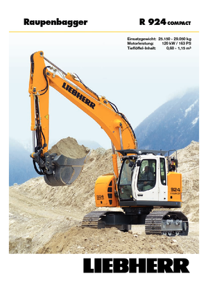 Crawler Excavators Liebherr R 924 Compact