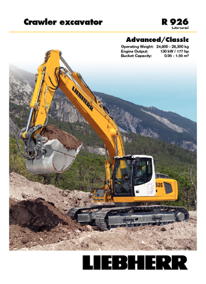 Crawler Excavators Liebherr R 926 Classic