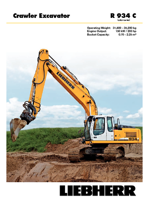 Crawler Excavators Liebherr R 934 C Litronic
