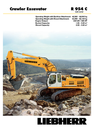 Crawler Excavators Liebherr R 954 C Litronic