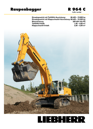 Paletli ekskavatörler Liebherr R 964 C Litronic