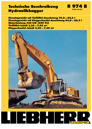 Crawler Excavators Liebherr R 974 B Litronic HD