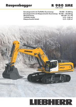 Crawler Excavators Liebherr R 980 SME