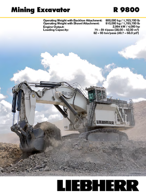 Crawler Excavators Liebherr R 9800